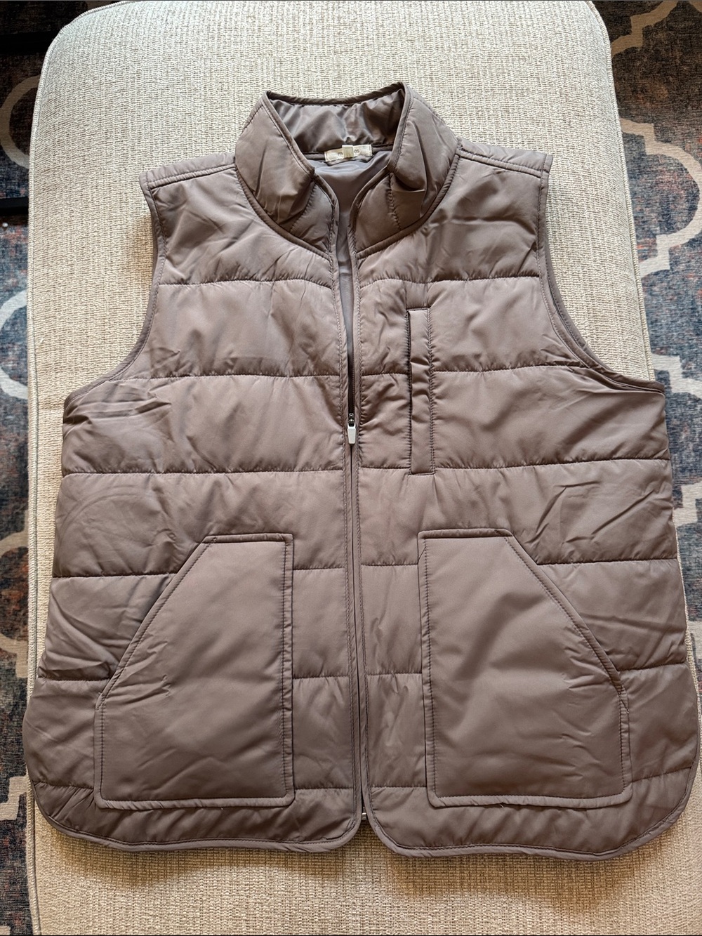 Maurices Quilted Puffer Vest in Taupe Brown
